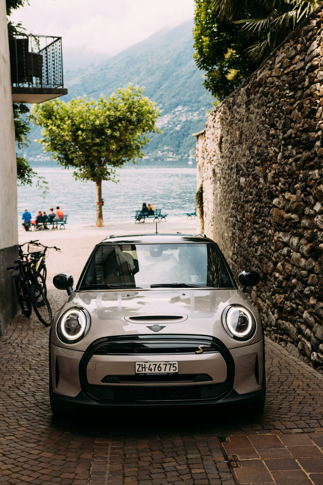 bmw electric car city driving