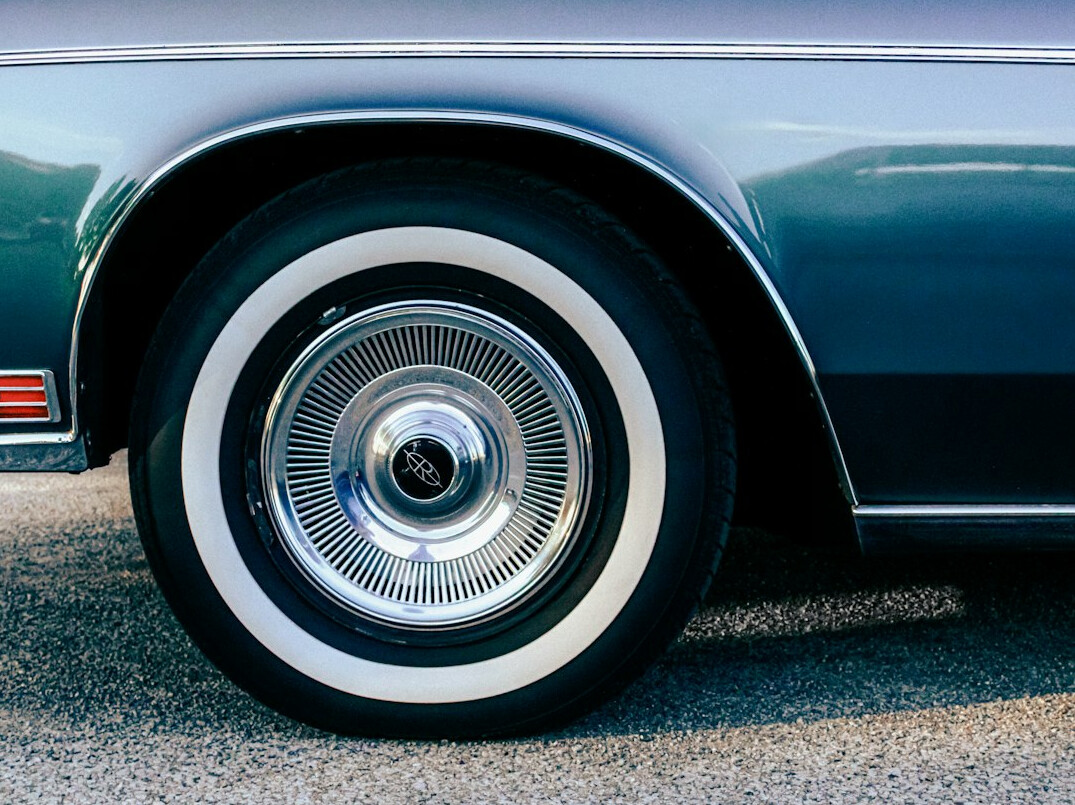 luxury car tires closeup